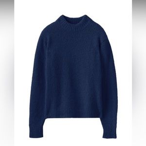 TIBI Cozette Mock Neck Alpaca Blend Sweater